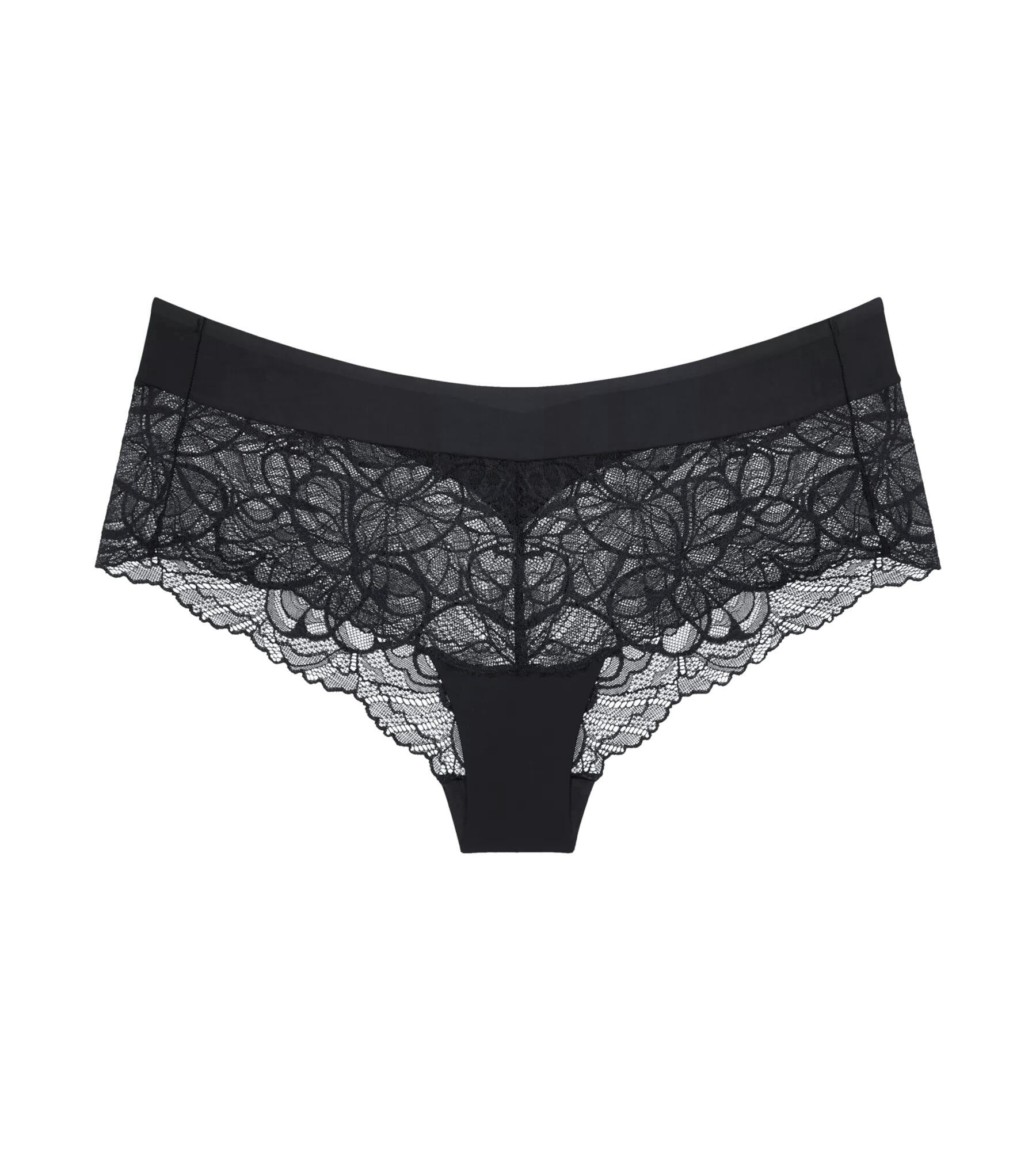 Body Make-Up Illusion Lace Shorty - 0004 BLACK - Schwarz