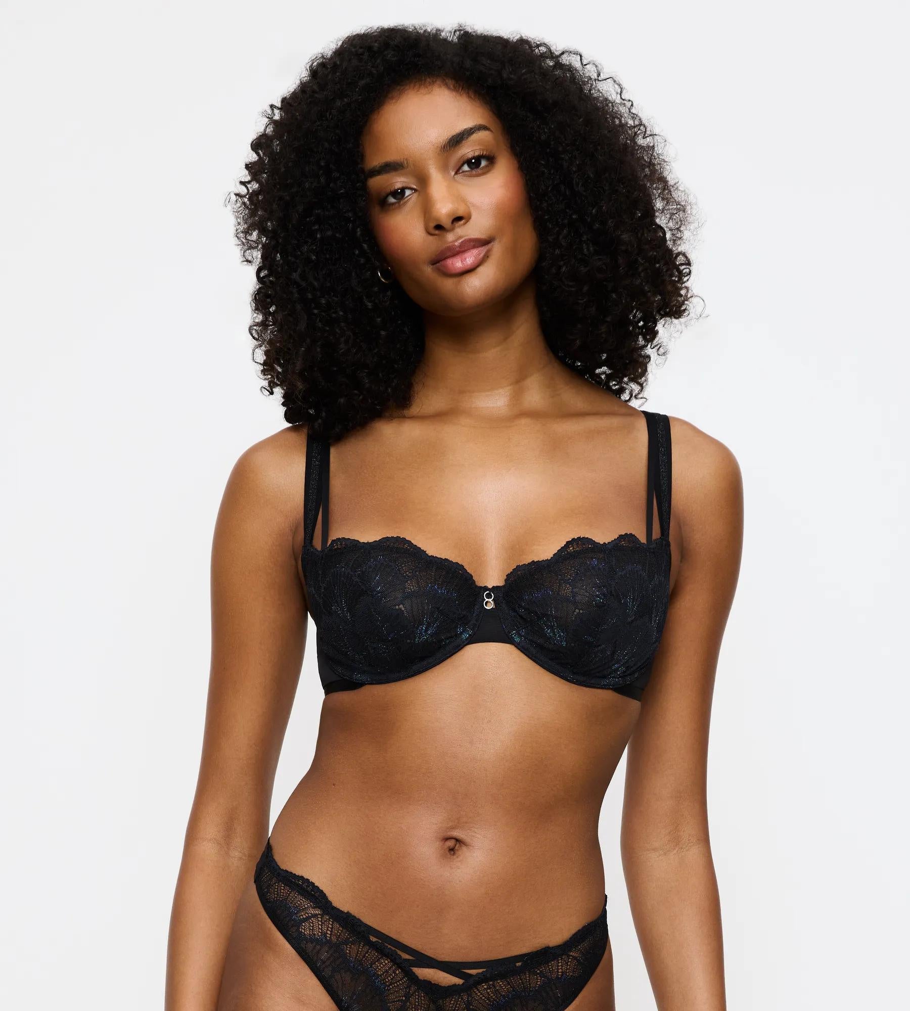 Bügel-BH PALINA MOONLIGHT KISS - 0004 BLACK - Schwarz