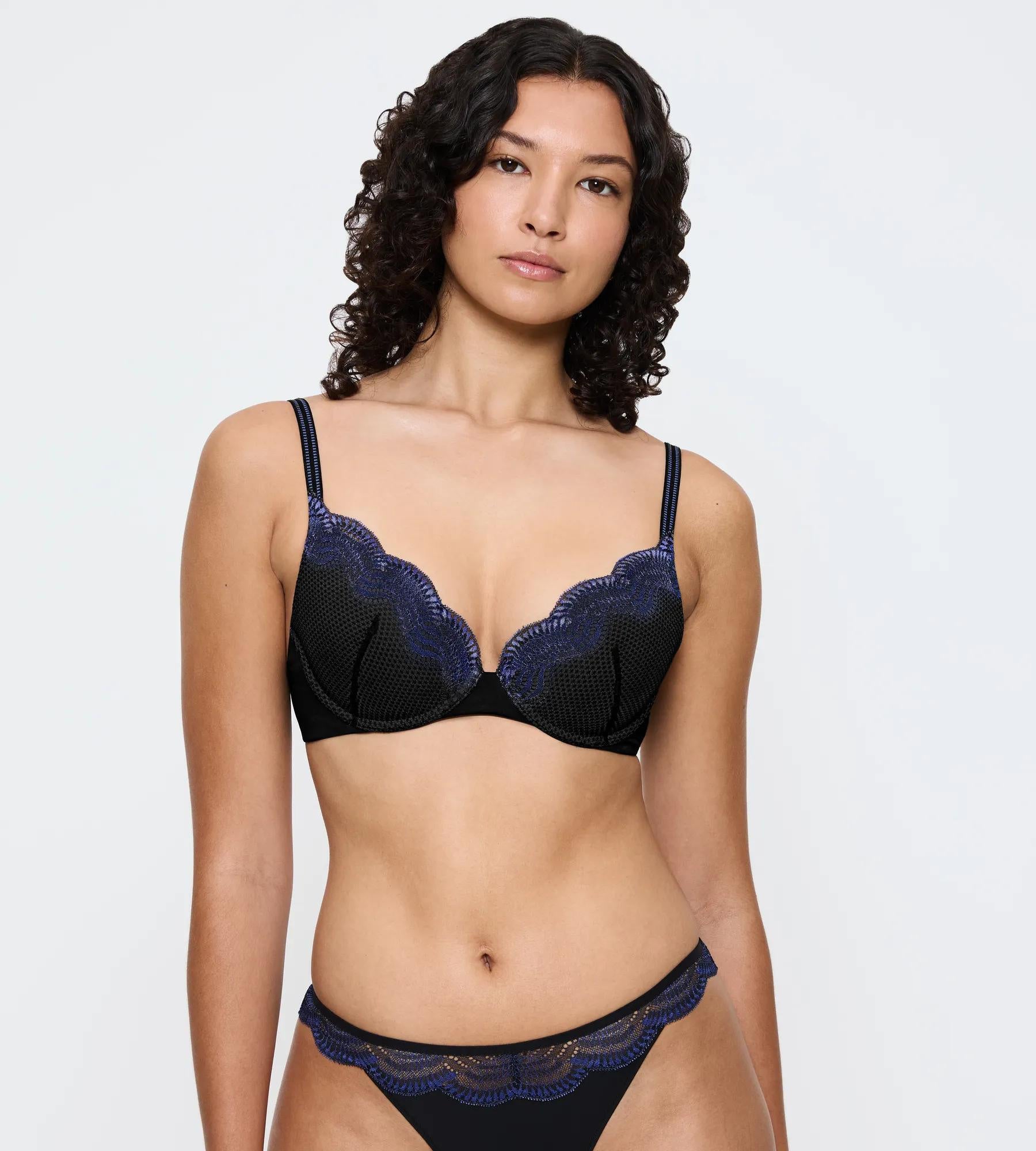 Push-up-BH COMFORT GLAM - 0004 BLACK - Schwarz