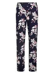 Floral gemusterte Schlafhose - 339 dark lapis blue - Blau