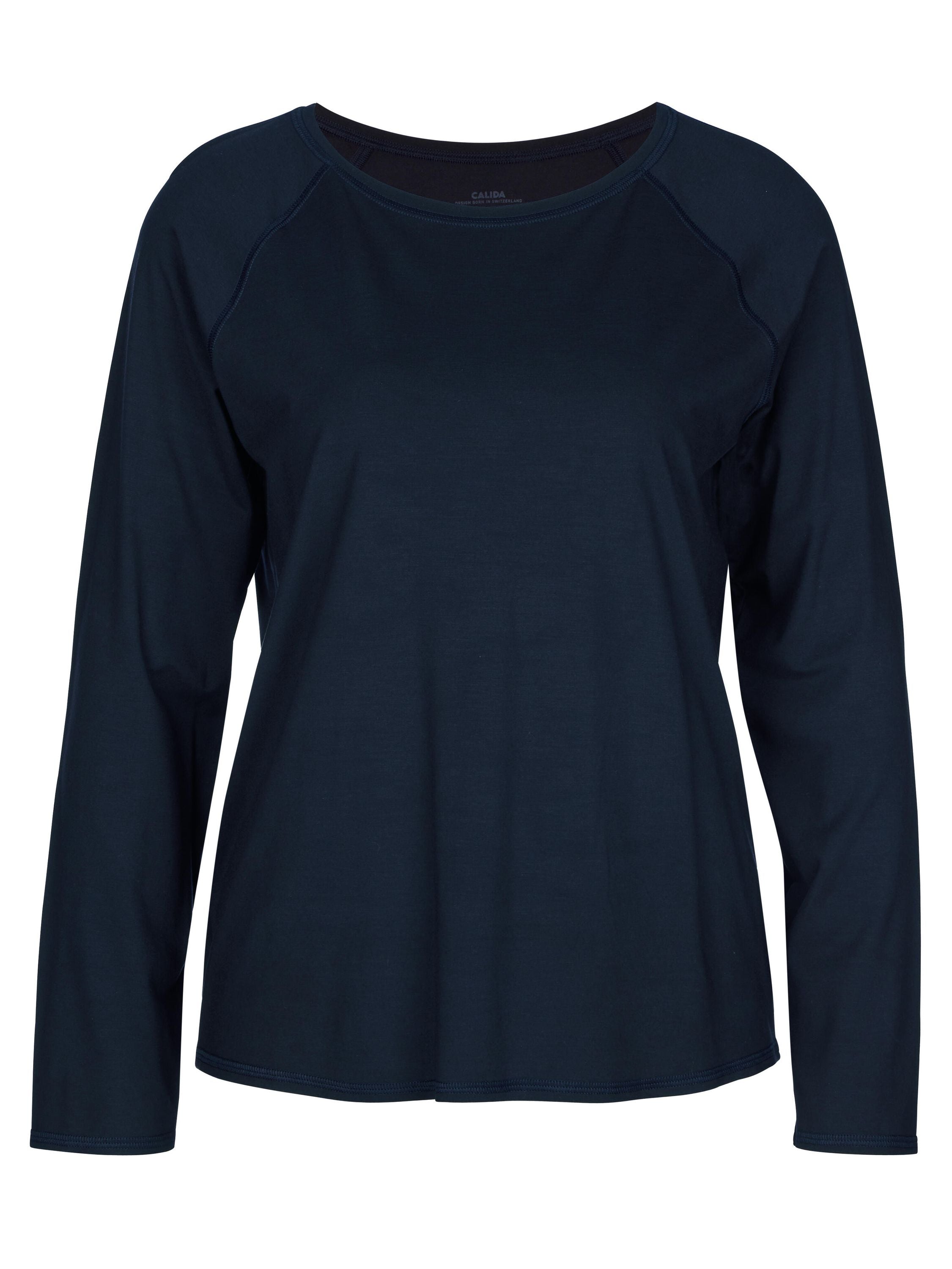 Langarmshirt - 339-dark lapis blue - Blau