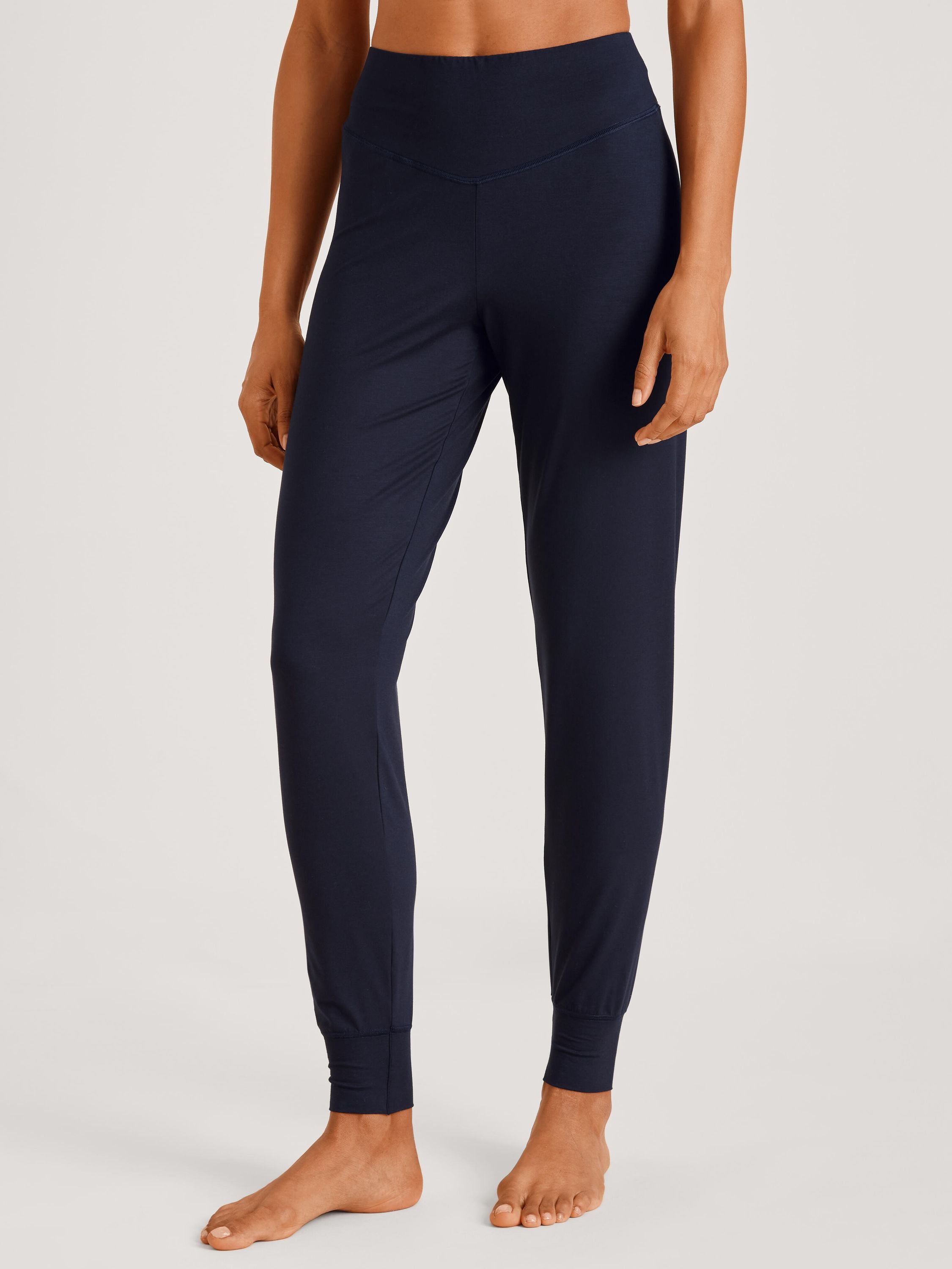 Pyjamahose Slim Fit - 339-dark lapis blue - Blau