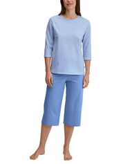 Pyjama Set 3/4 - 399-hydrangea blue - Blau