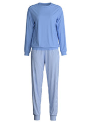 Pyjama Set - 399-hydrangea blue - Blau