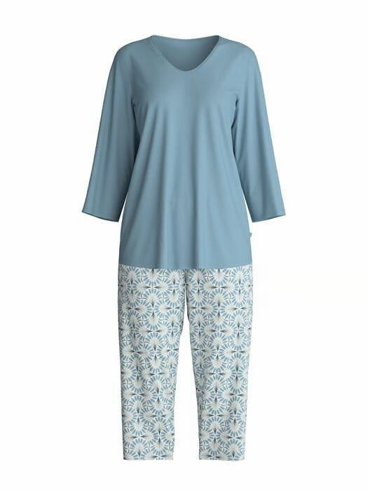 Schlafanzug aus Bio-Baumwolle - 544 smoke blue - Blau