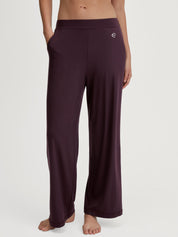 Pyjamahose Loose Fit - 227 black cherry - Rot