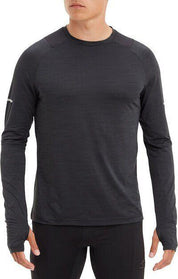 Longsleeve - 900-MELANGE/BLACK/BLACK - Schwarz