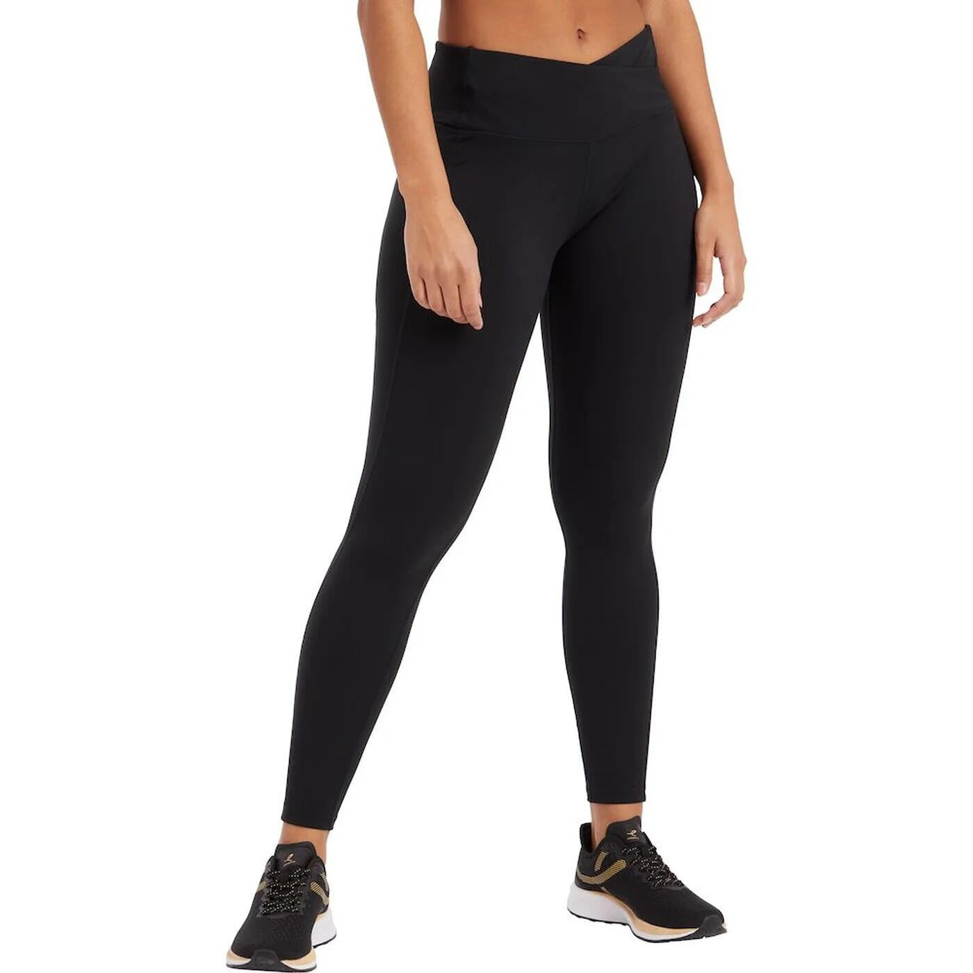 Trainings Tights mit Logoprint - 050-BLACK - Schwarz