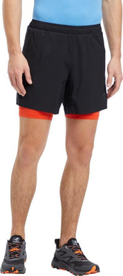 Laufshorts - 901-BLACK/RED - Schwarz