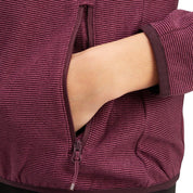 Gerippte Unterziehjacke - 905-MELANGE/RED WINE - Violett