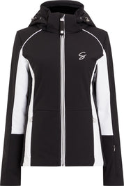 Skijacke IDA II mit abnehmbarer Kapuze - 057-BLACK NIGHT - Schwarz | Weiß