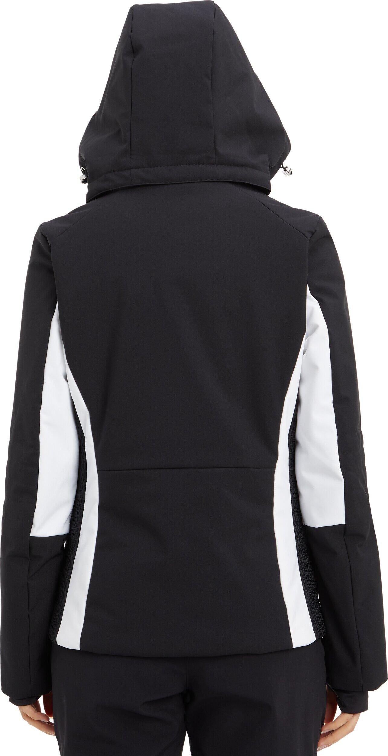 Skijacke IDA II mit abnehmbarer Kapuze - 057-BLACK NIGHT - Schwarz | Weiß