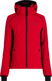 Skijacke IDA II mit abnehmbarer Kapuze - 901-RED/BLACK NIGHT - Rot