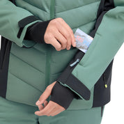 Ski-Jacke DAN II - 602-BLUE SMOKE - Türkis