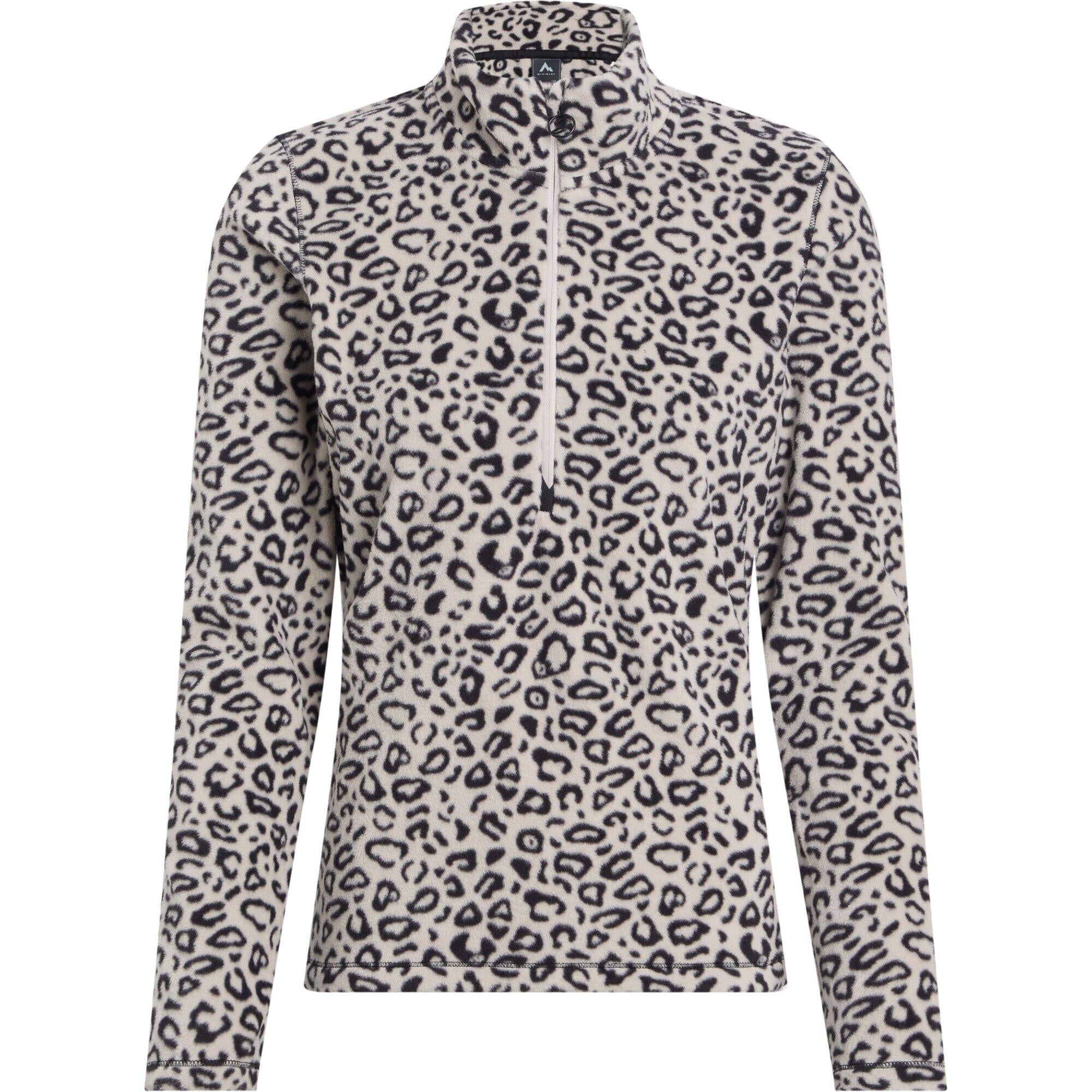 Fleece-Pullover DORA II - 908-GREY/AOP - Creme