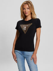 T-Shirt mit Print - JBLK Jet Black A996 - Schwarz