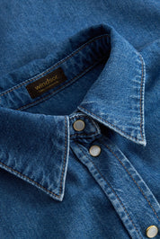 Jeanshemd IVY aus Bio-Baumwolle - Bright Blue 435 - Blau