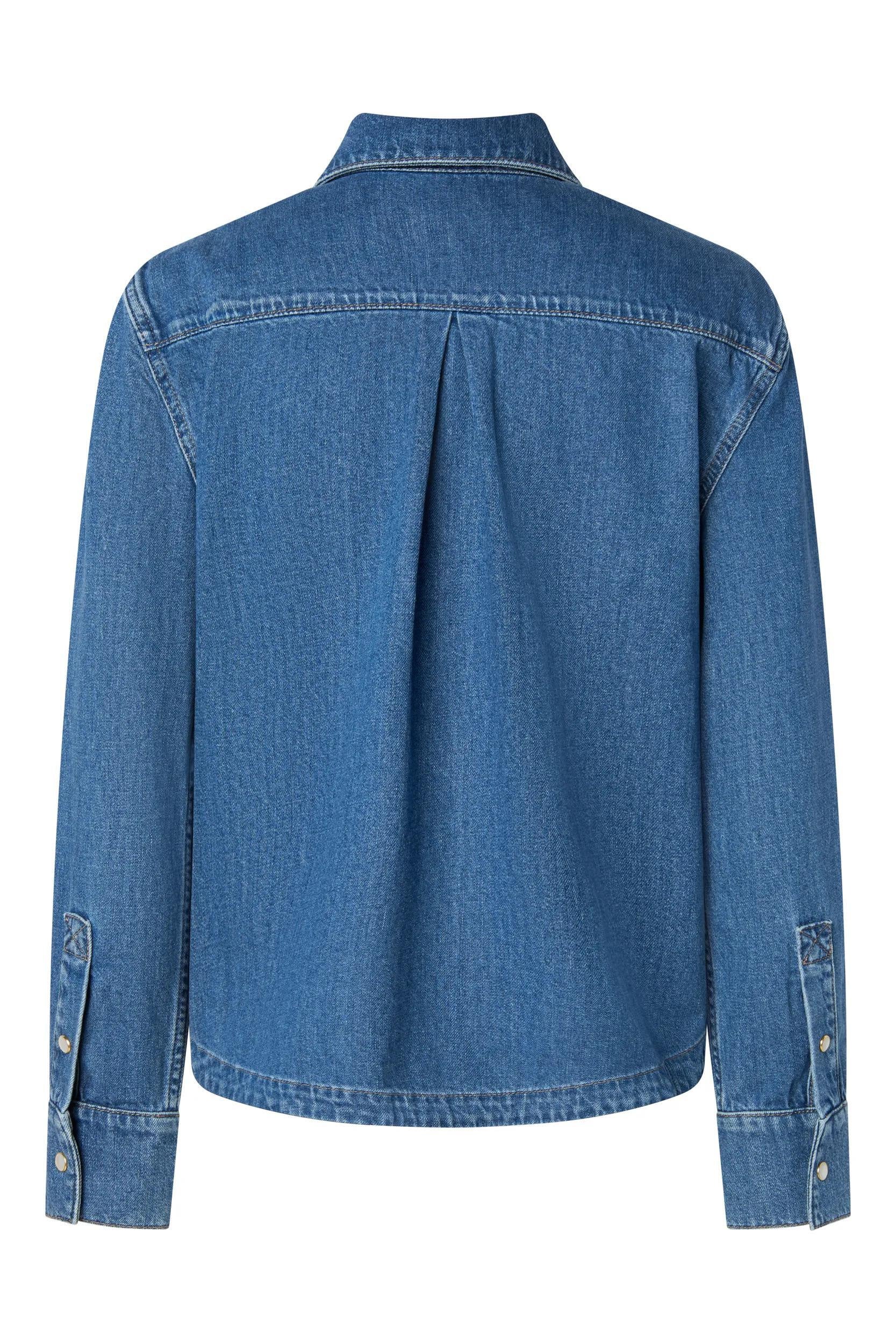 Jeanshemd IVY aus Bio-Baumwolle - Bright Blue 435 - Blau