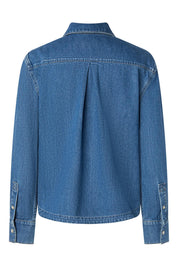 Jeanshemd IVY aus Bio-Baumwolle - Bright Blue 435 - Blau