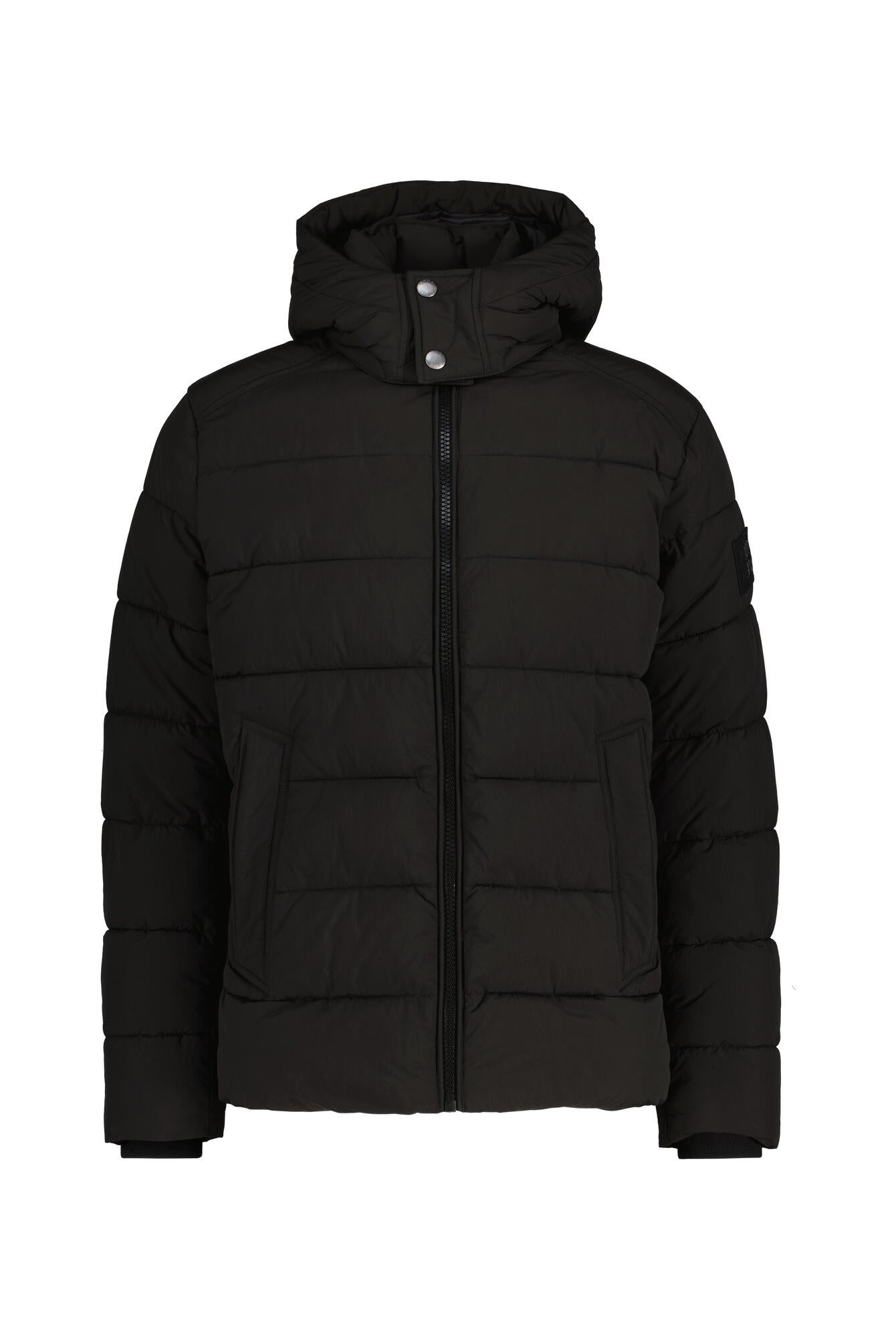 Steppjacke JOSHAS mit abnehmbarer Kapuze - 001-Black - Schwarz