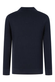 Strickpullover aus Baumwollmix - 402 - Blau