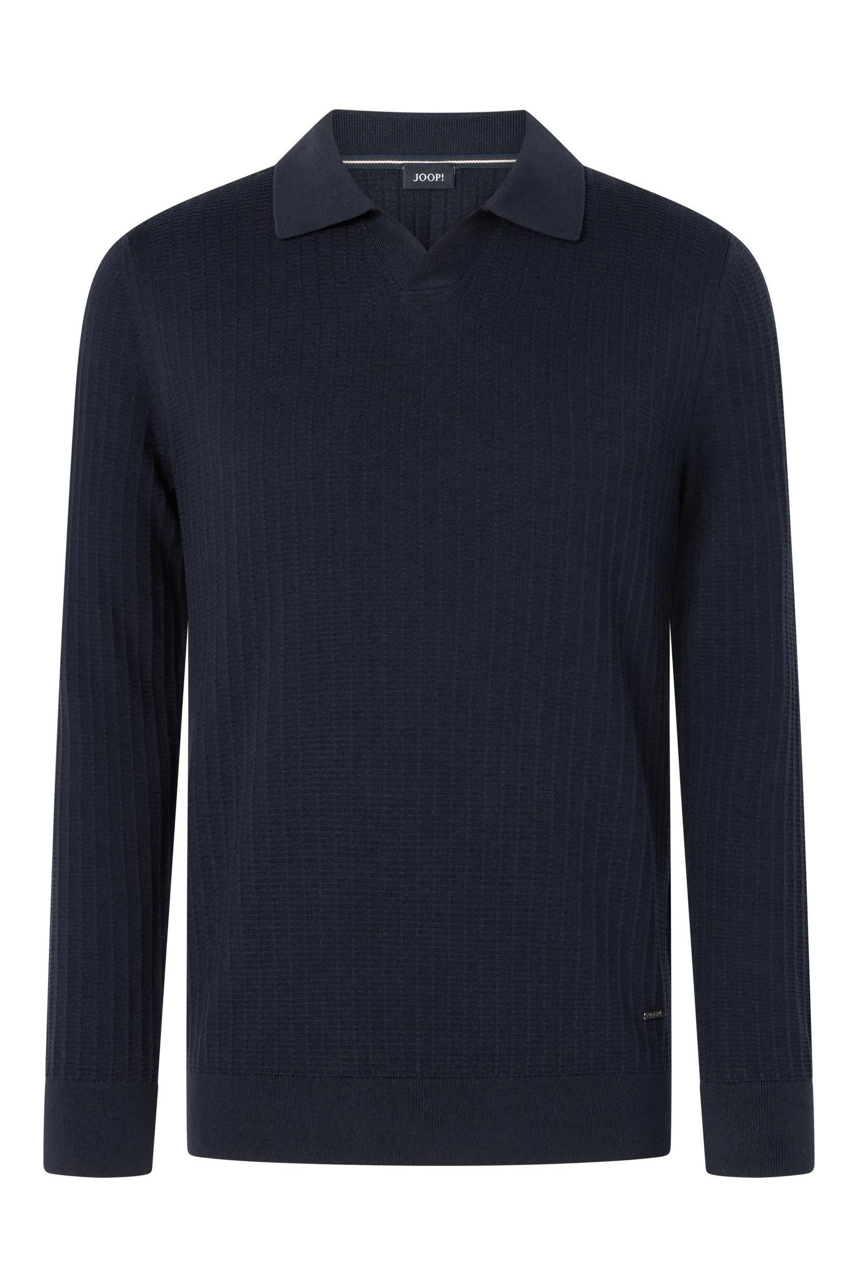 Strickpullover aus Baumwollmix - 402 - Blau