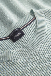 Strickpullover aus Baumwolle - 340 - Türkis