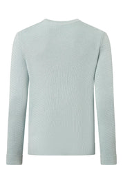 Strickpullover aus Baumwolle - 340 - Türkis