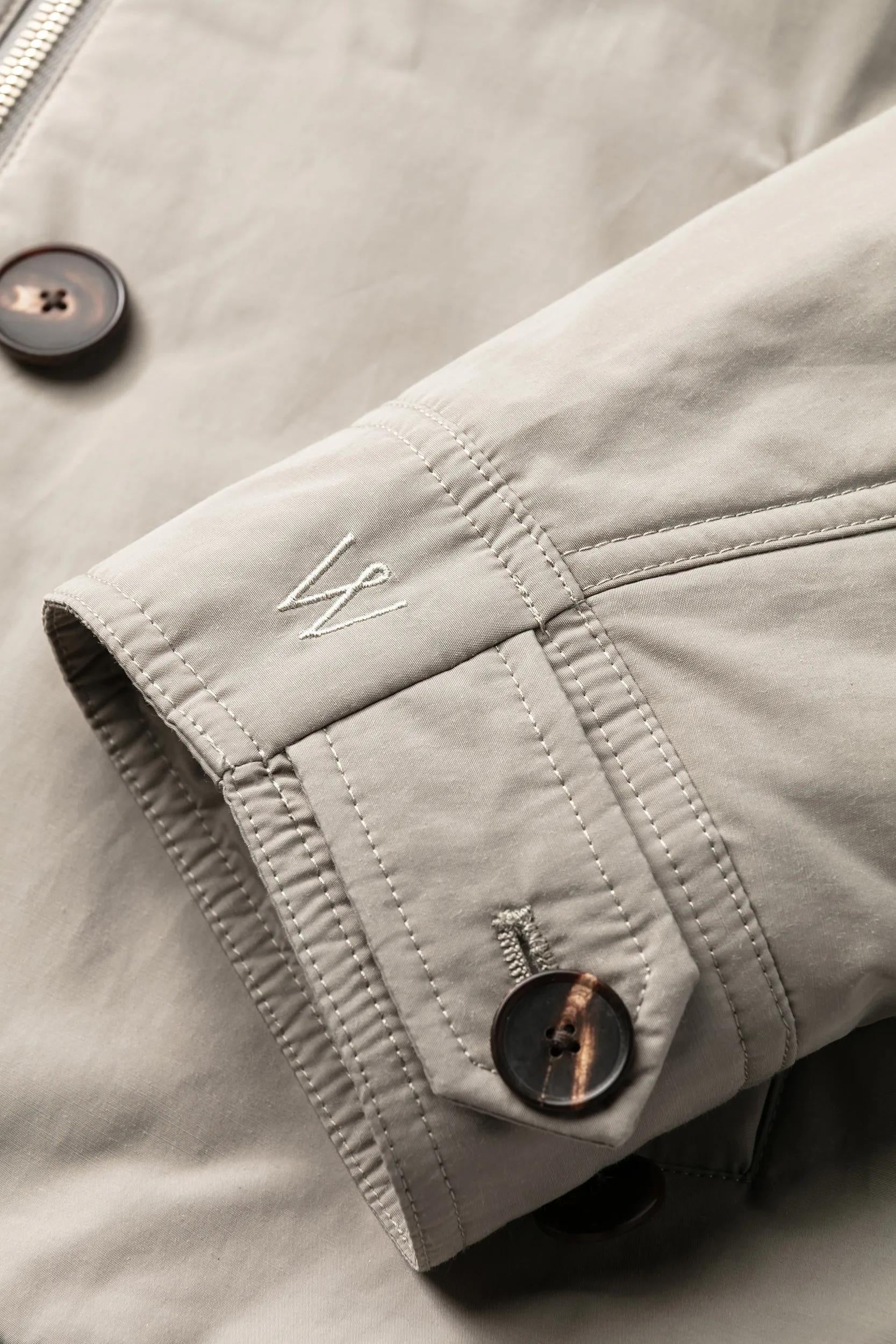 Übergangsjacke mit Stehkragen - Dark Beige 251 - Grau