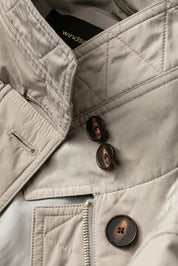 Übergangsjacke mit Stehkragen - Dark Beige 251 - Grau