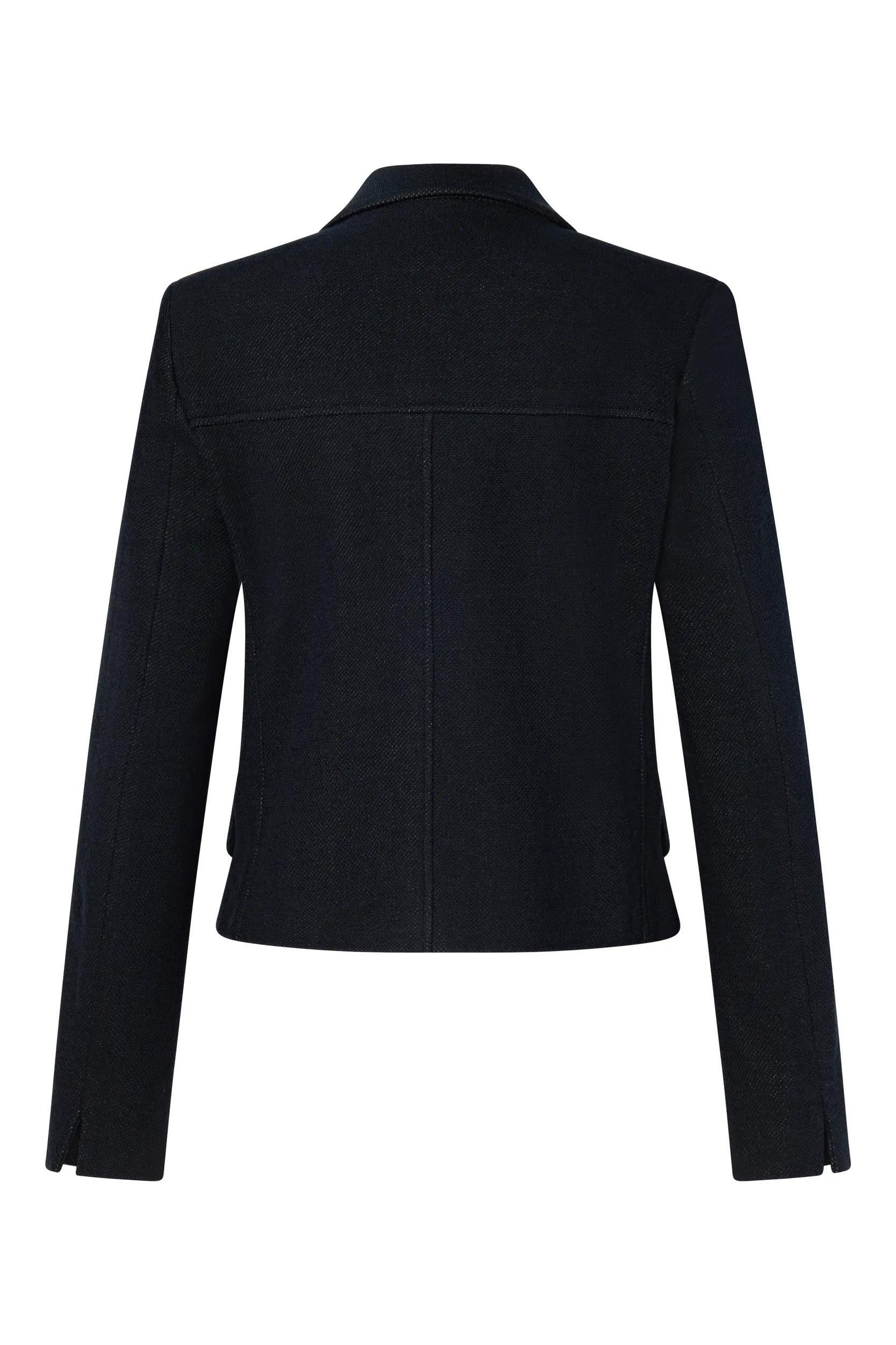 Blazerjacke aus Baumwolle - Navy 415 - Blau