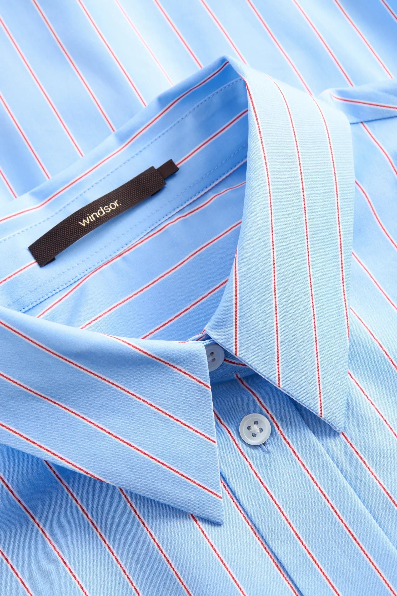 Bluse aus Baumwolle - Open Blue 466 - Blau