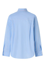 Bluse aus Baumwolle - Open Blue 466 - Blau