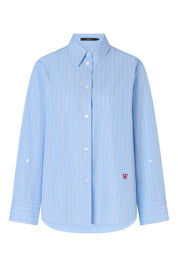 Bluse aus Baumwolle - Open Blue 466 - Blau