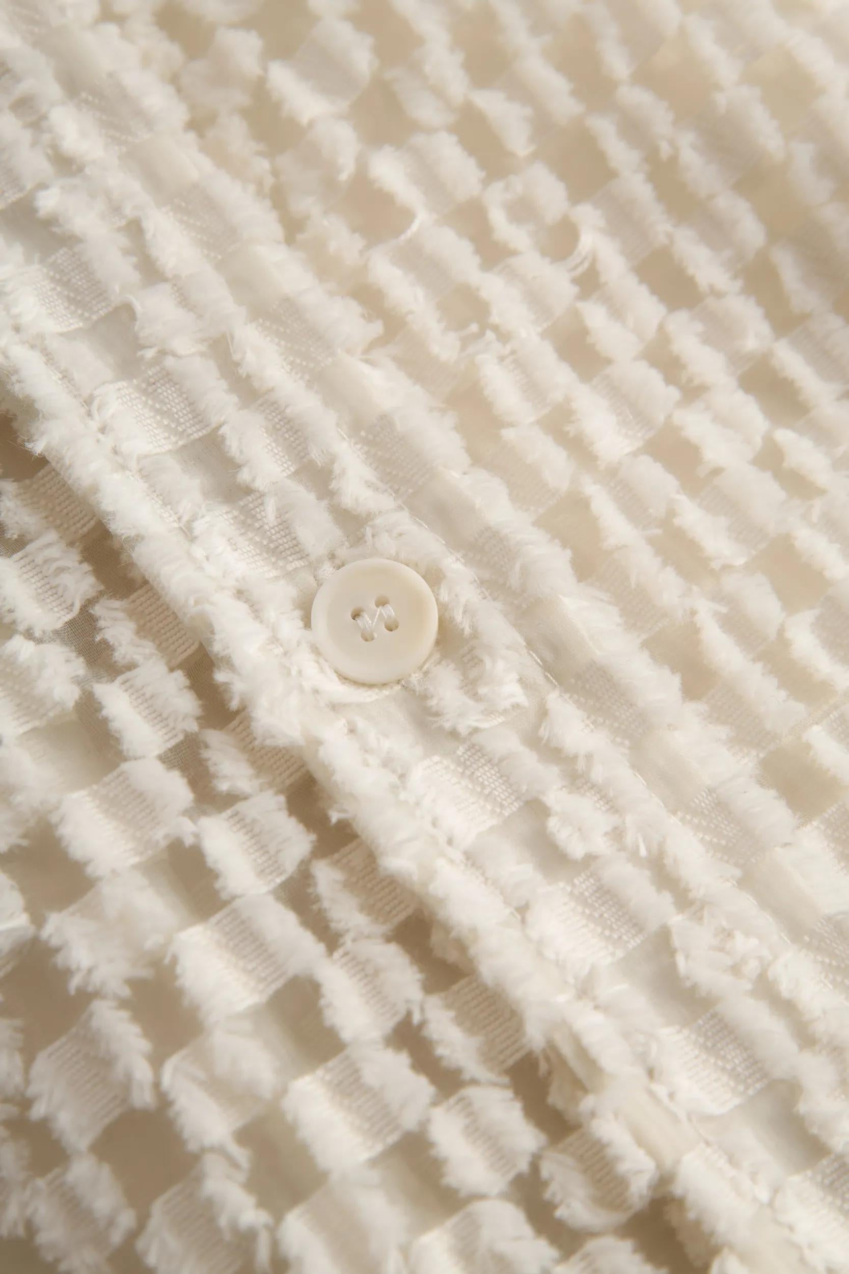 Bluse transparent aus Baumwollmix - Open White 118 - Creme