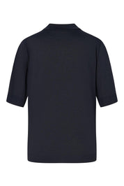 Poloshirt aus Lyocellmix - Navy 415 - Blau