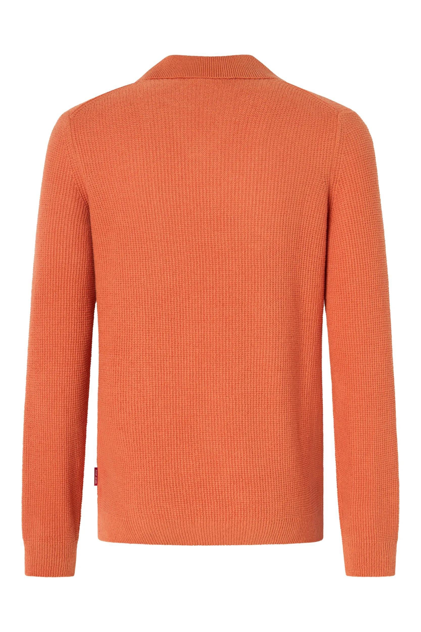 Strickpullover aus Baumwolle - 820-Bright Orange 820 - Orange