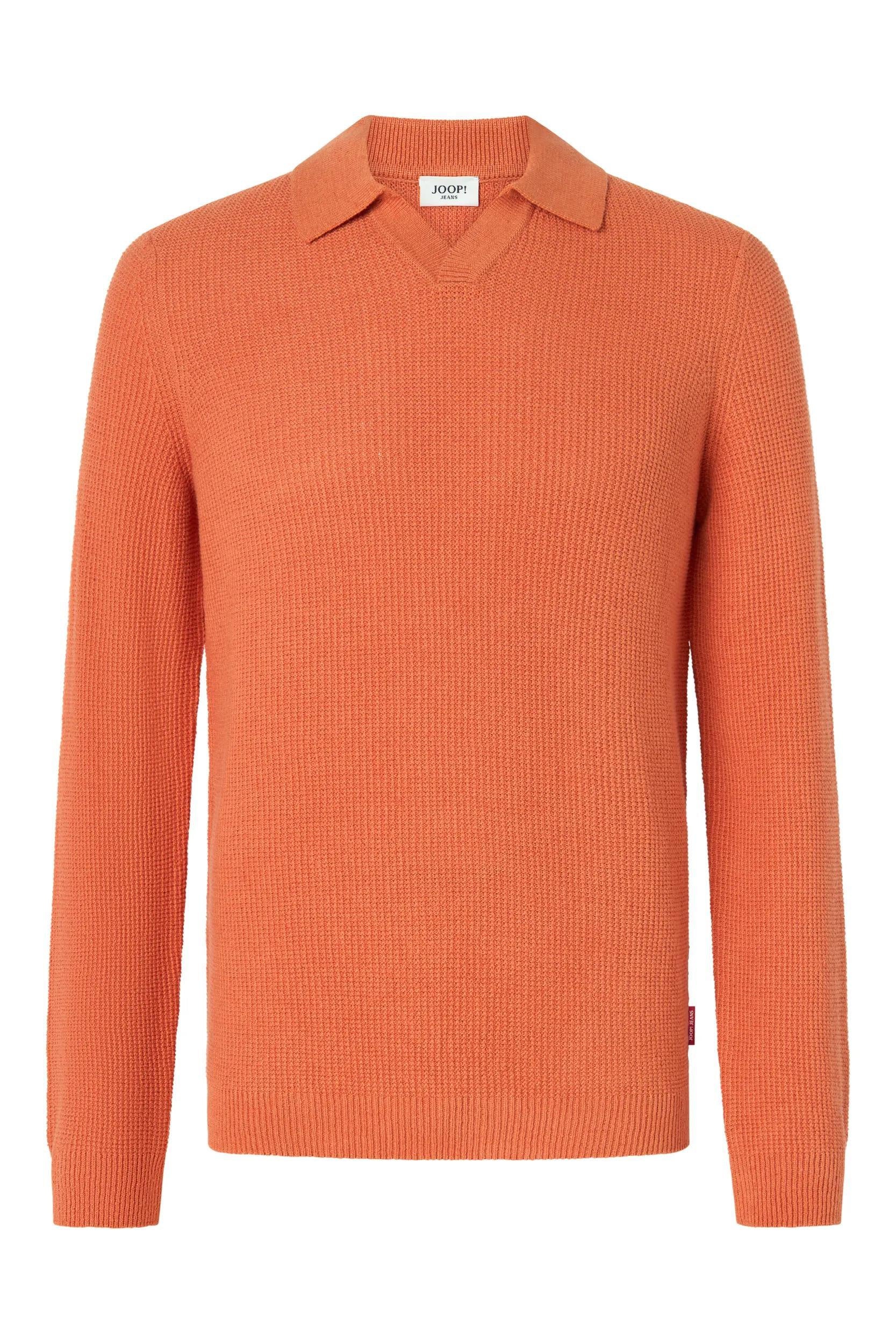 Strickpullover aus Baumwolle - 820-Bright Orange 820 - Orange