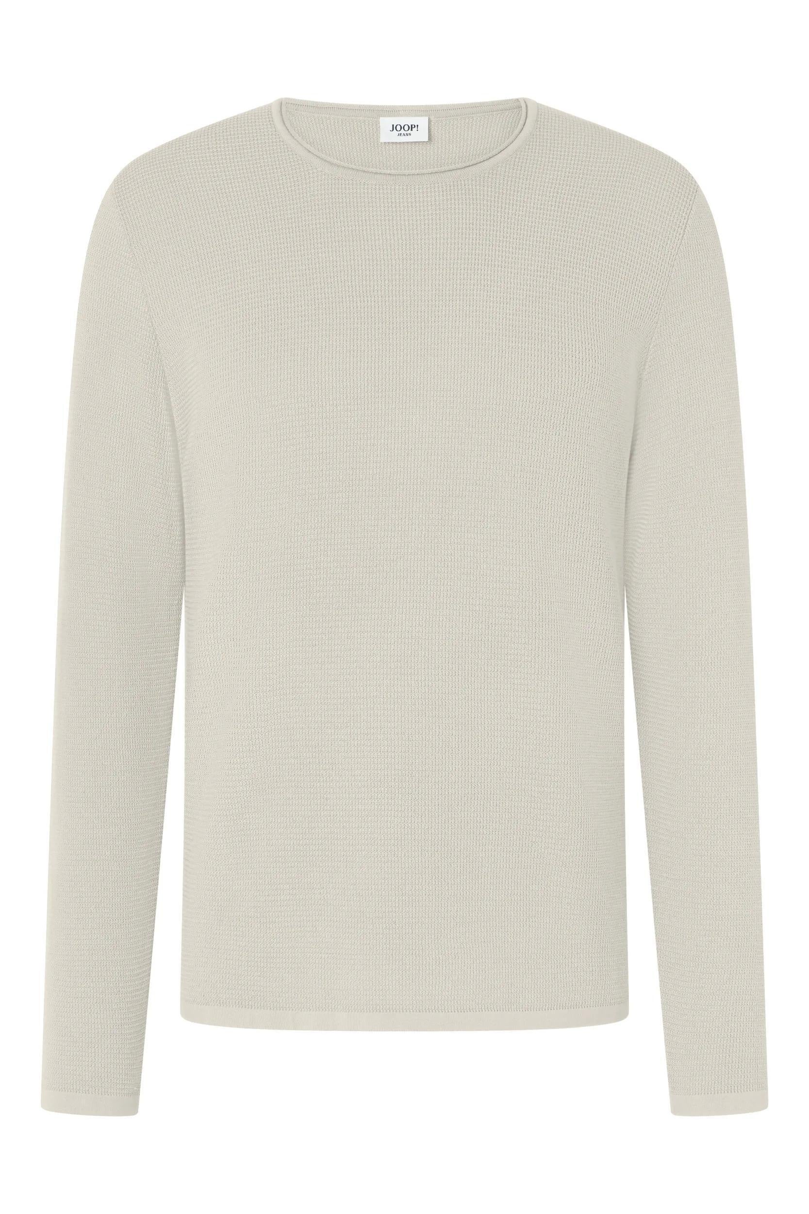 Strickpullover aus Baumwolle - 102-Natural 102 - Weiß