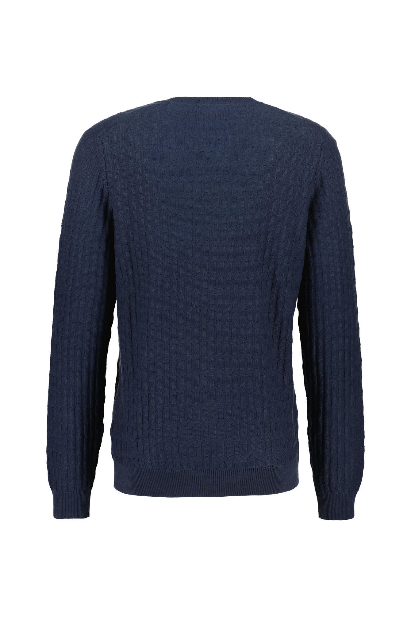 Strickpullover aus Baumwolle - 402 - Blau