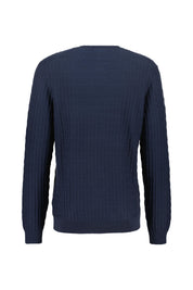 Strickpullover aus Baumwolle - 402 - Blau