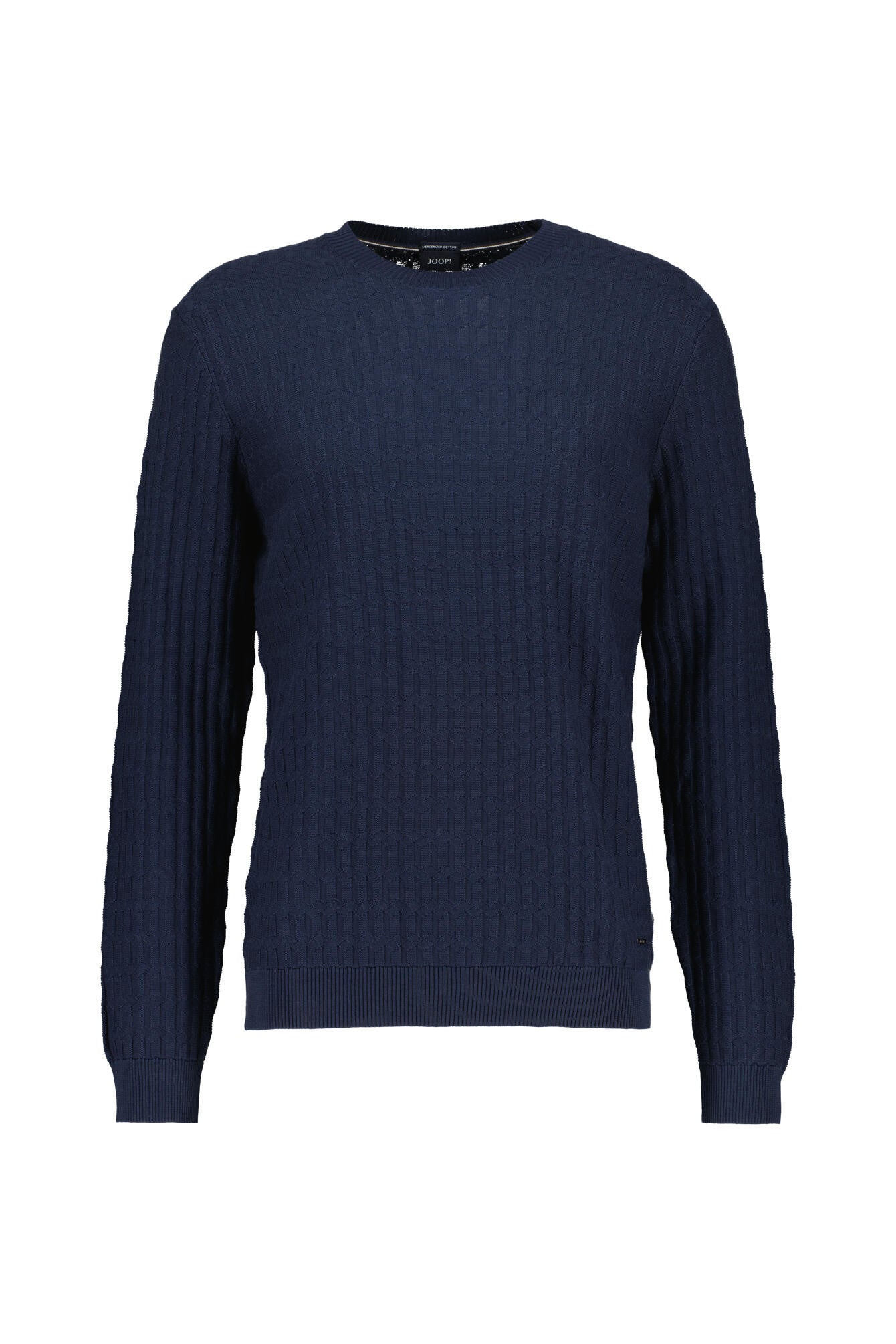 Strickpullover aus Baumwolle - 402 - Blau