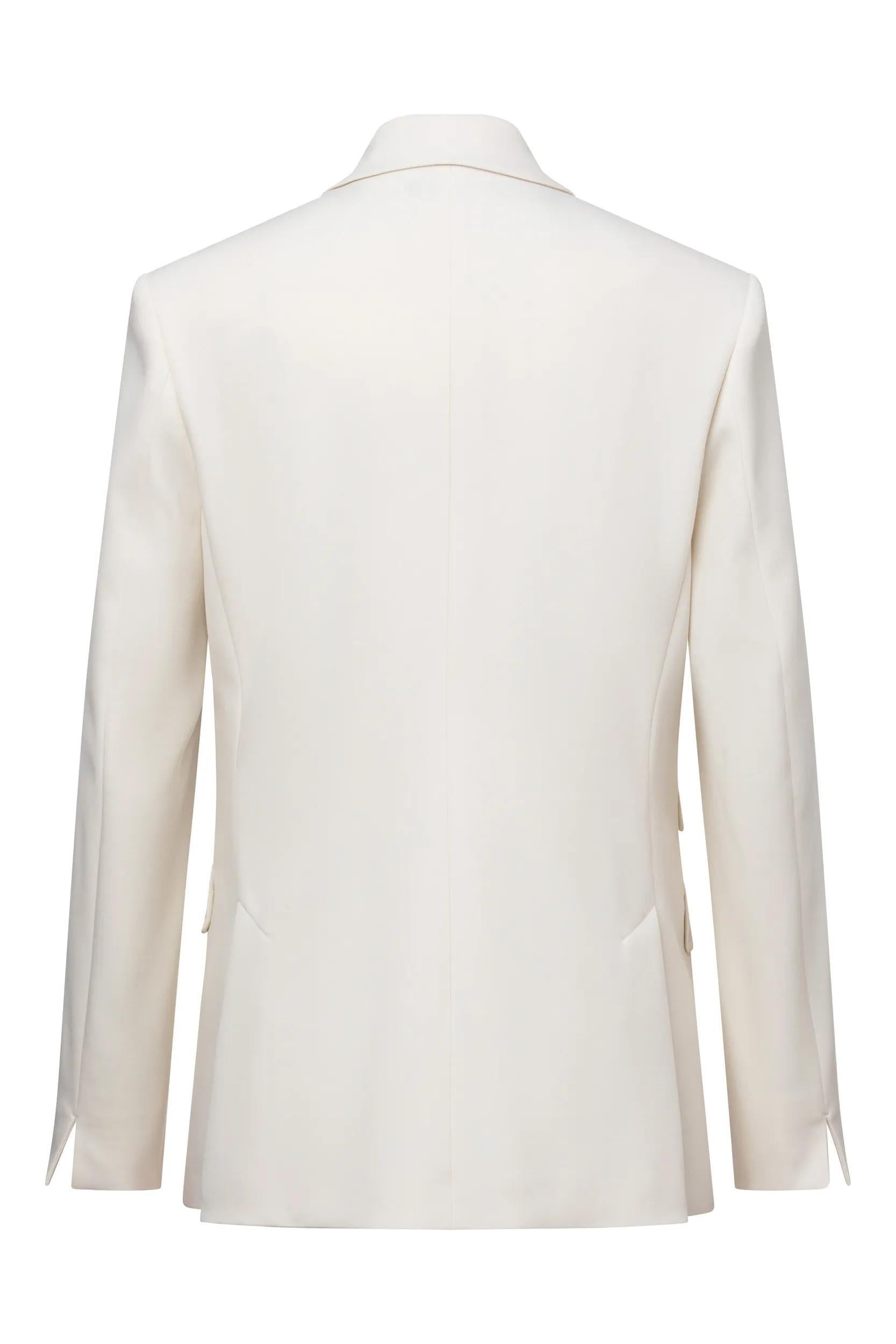 Blazer aus Schurwolle Relaxed Fit - Open White 118 - Creme