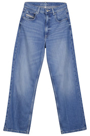 Jeans Straight Leg - FSHW-FRESH TENCEL WASH - Blau