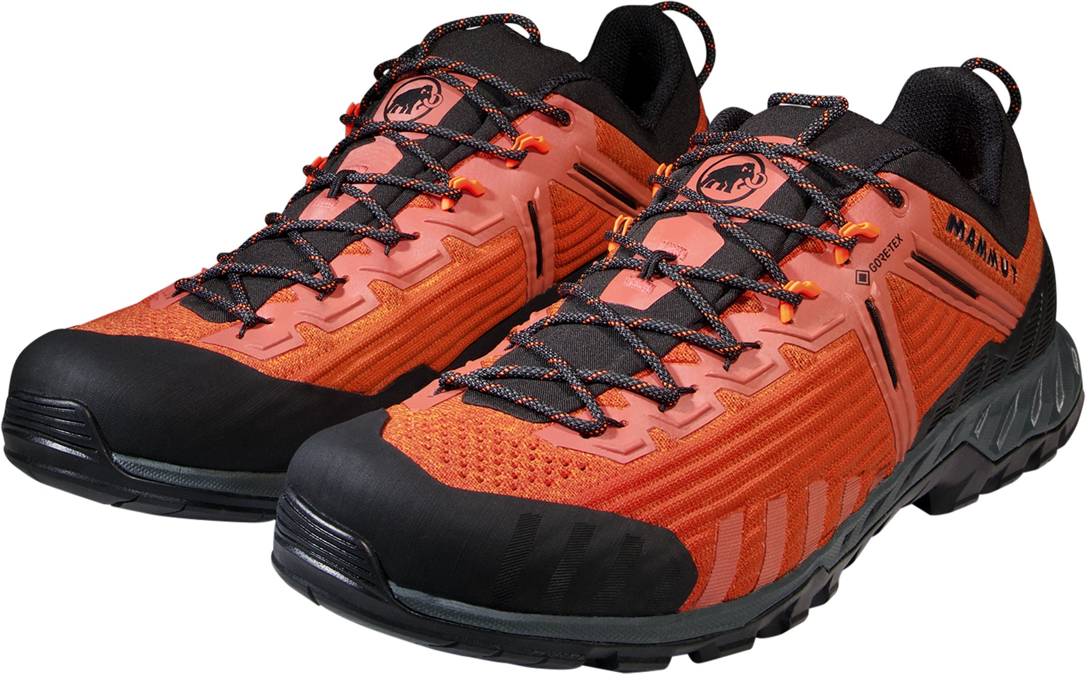 Wanderschuhe Alnasa Knit III Low GTX - 00767-black-brick - Orange | Schwarz