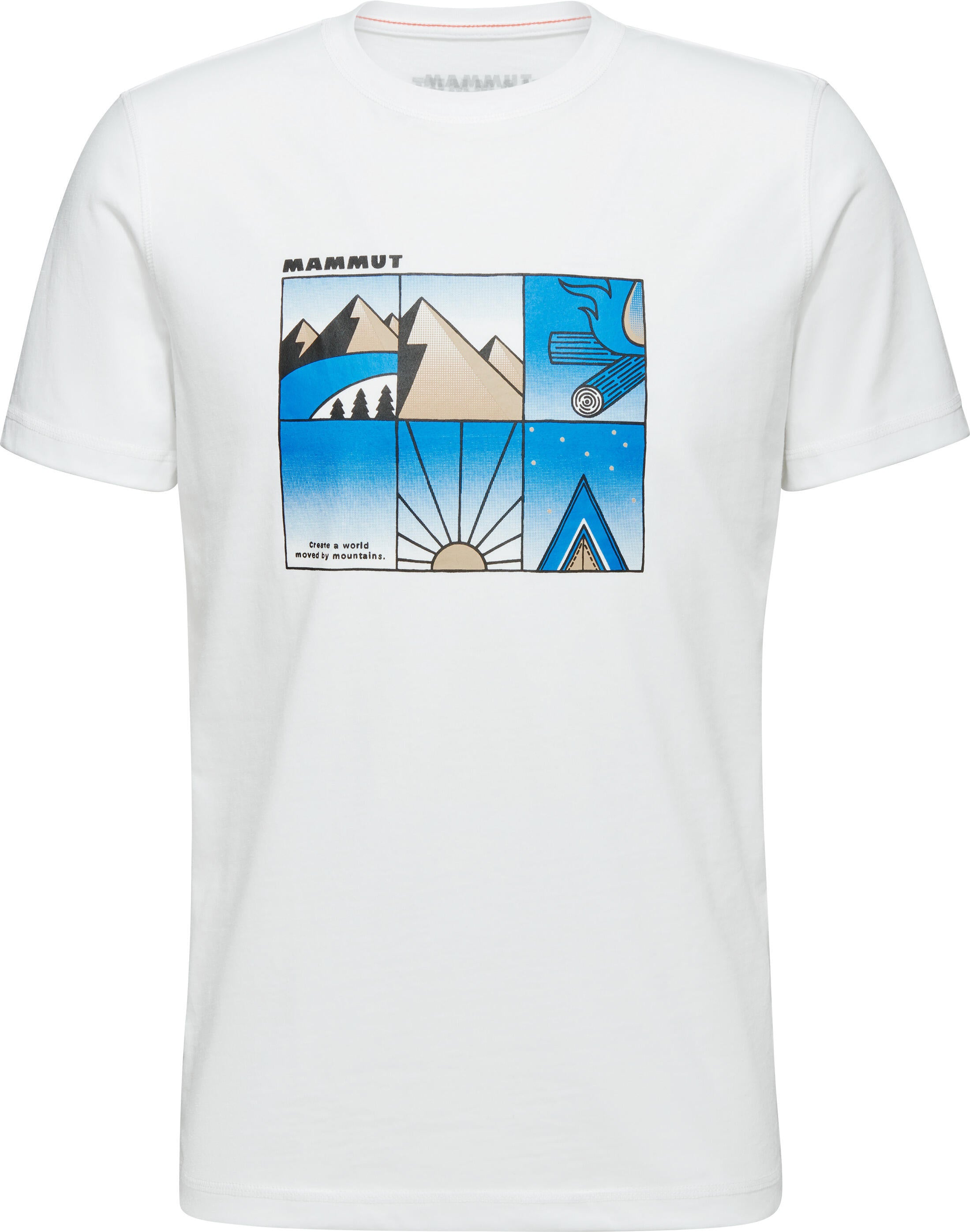 T-Shirt mit Print - 0243-white - Weiß