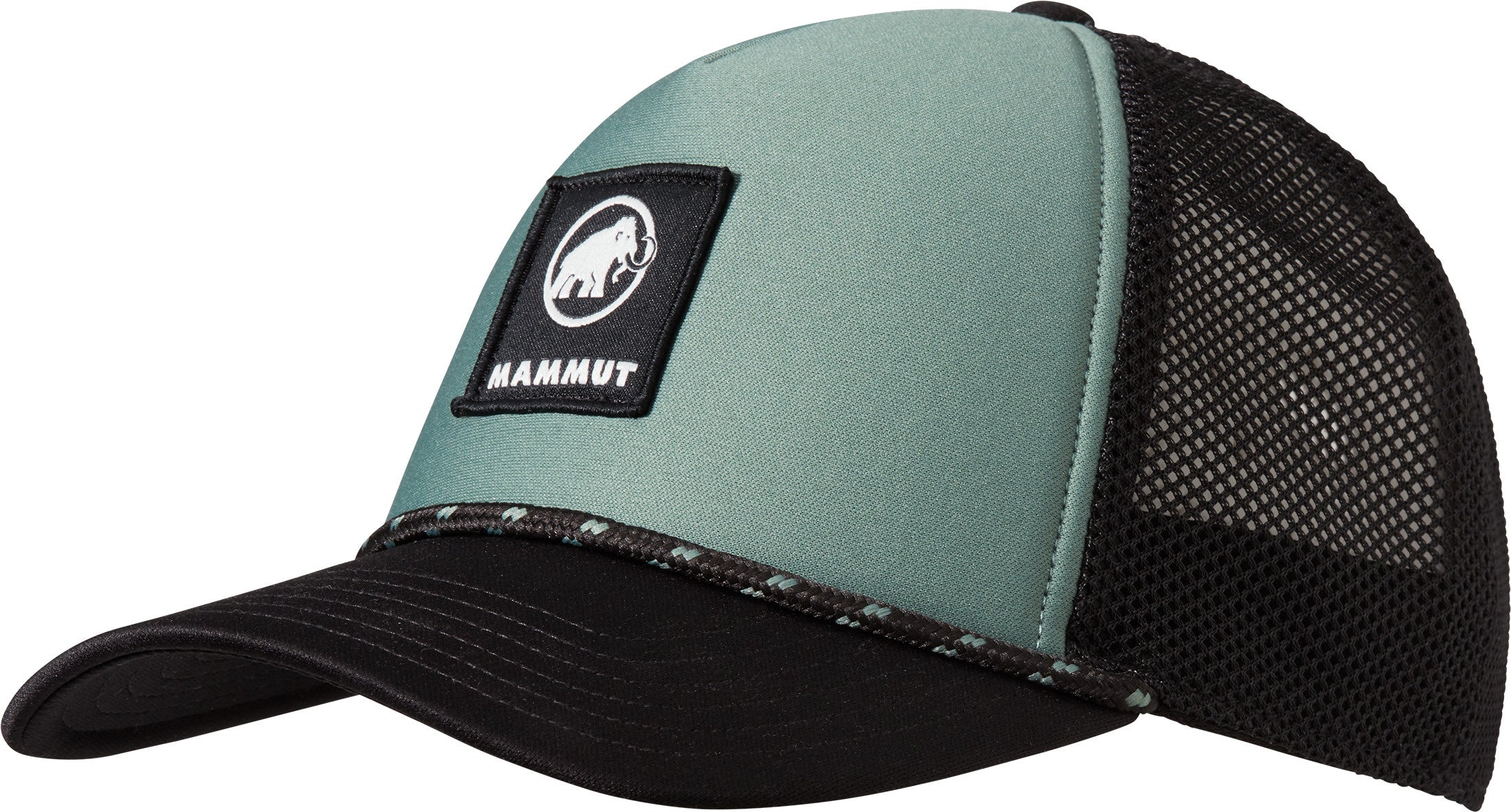 Trucker Cap - 00705-black-dark jade - Schwarz | Grün