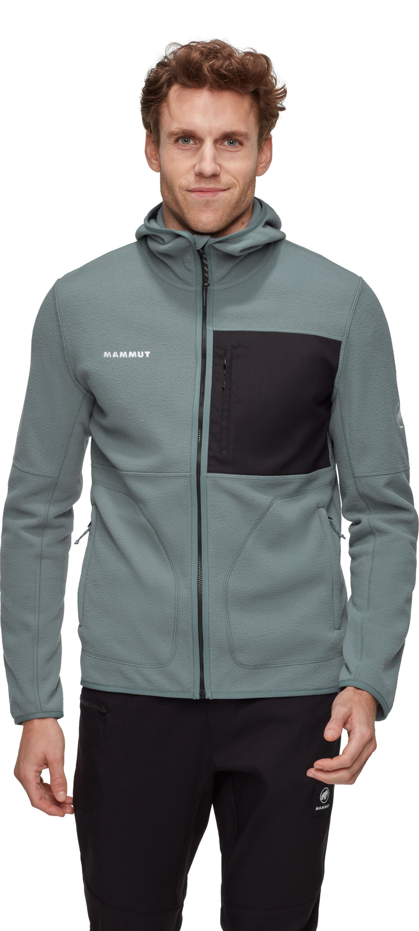Fleecejacke TAMARO mit Kapuze - 00791-strata-black - Blau
