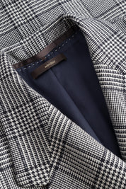Blazer kariert Regular Fit - Navy - Blau