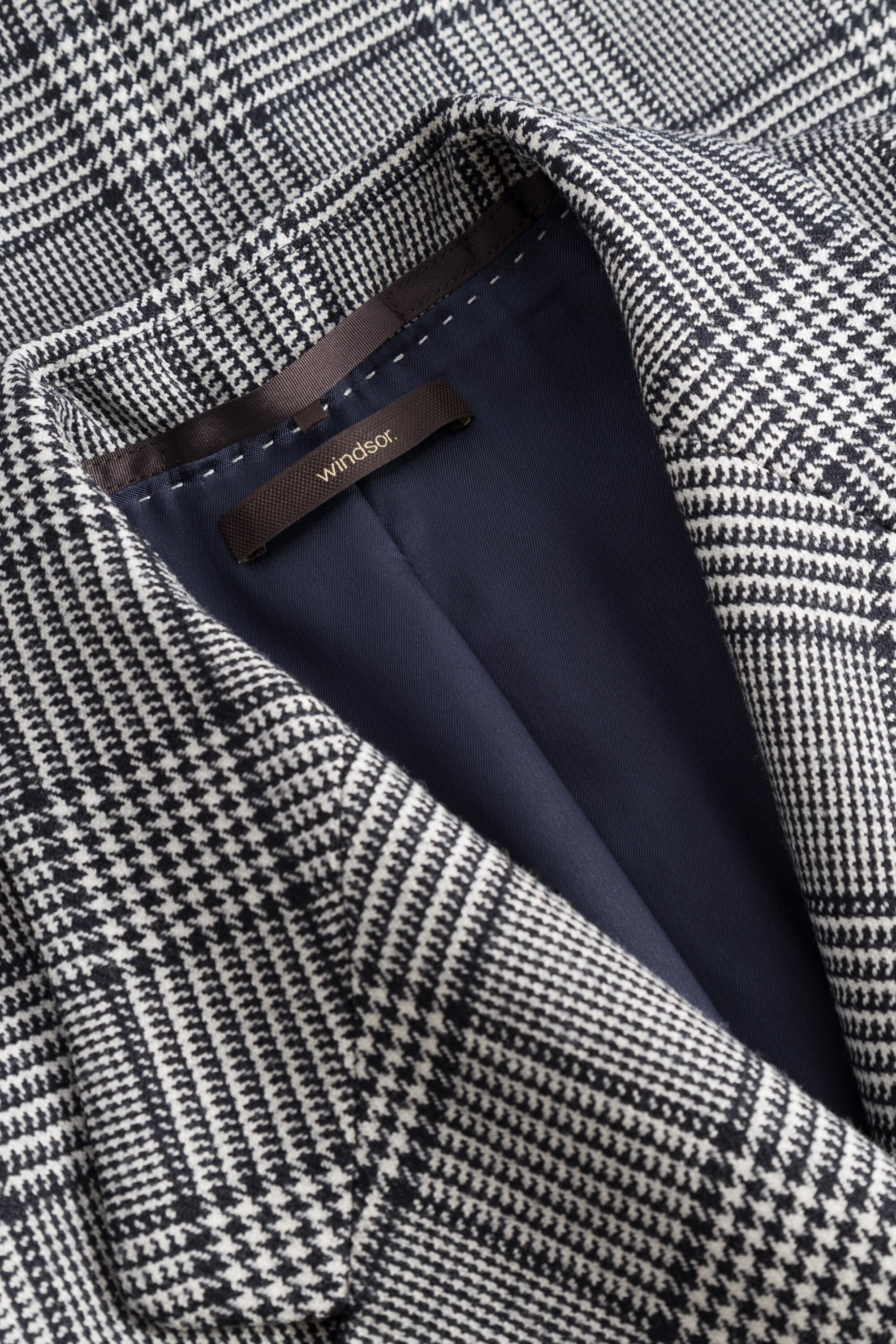 Blazer kariert Regular Fit - Navy - Blau